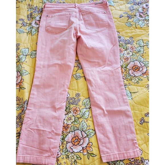 Anthropologie X Pilcro & the Letterpress cropped pink jeans size 28 - Picture 7 of 8